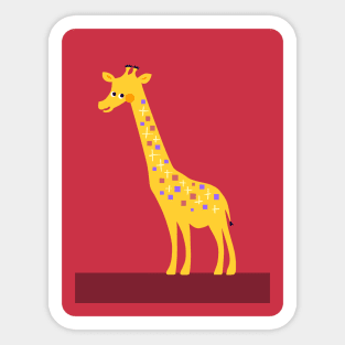 Friendly giraffe Sticker